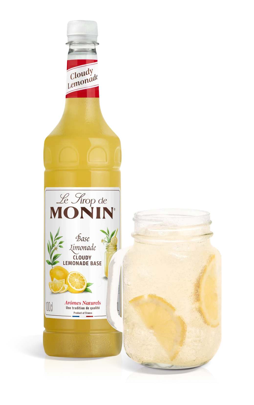 Monin sirup Cloudy Lemonade PET 1 l – láhev s připraveným nápojem