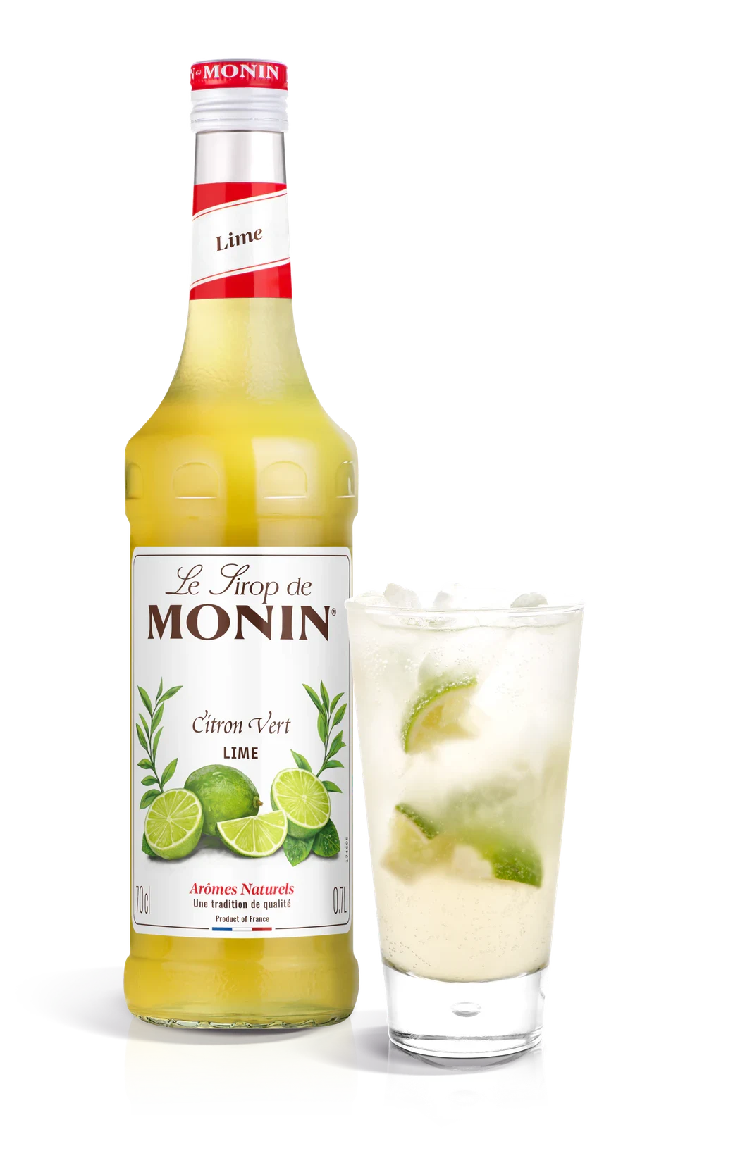 Monin sirup Limeta 0,7 l – láhev s připraveným nápojem