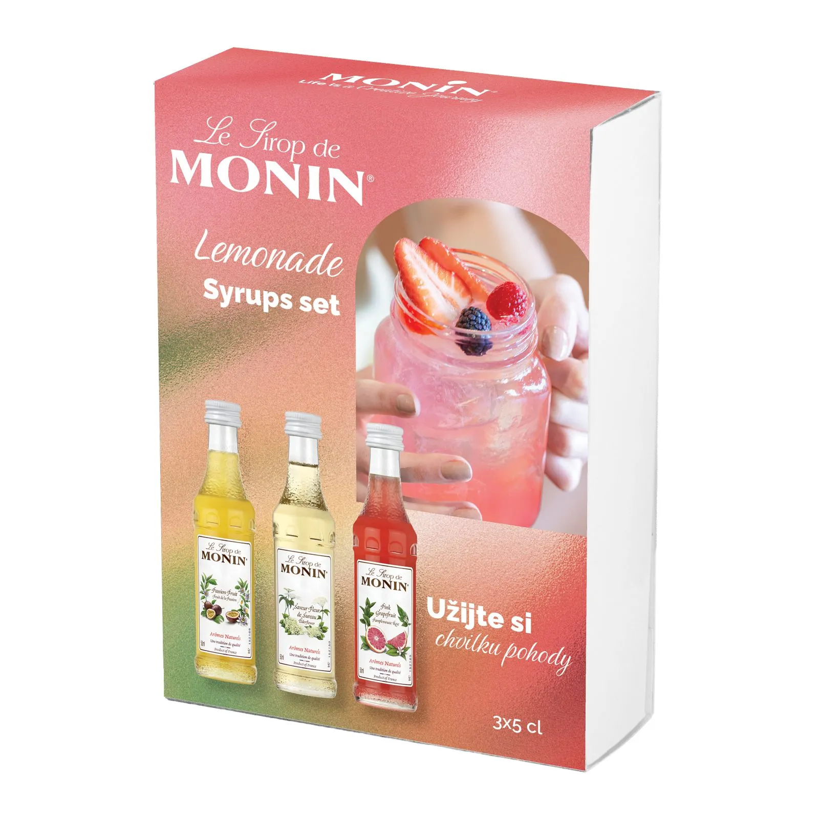 Dárkový MONIN box 3×5 cl v limonádovém provedení