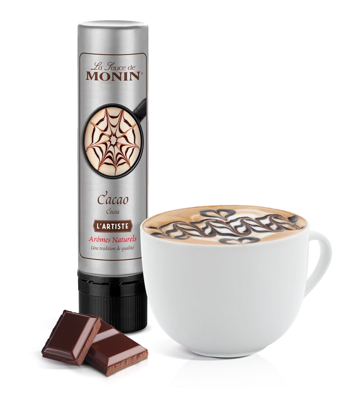 Monin Kakao poleva – produkt s připraveným nápojem