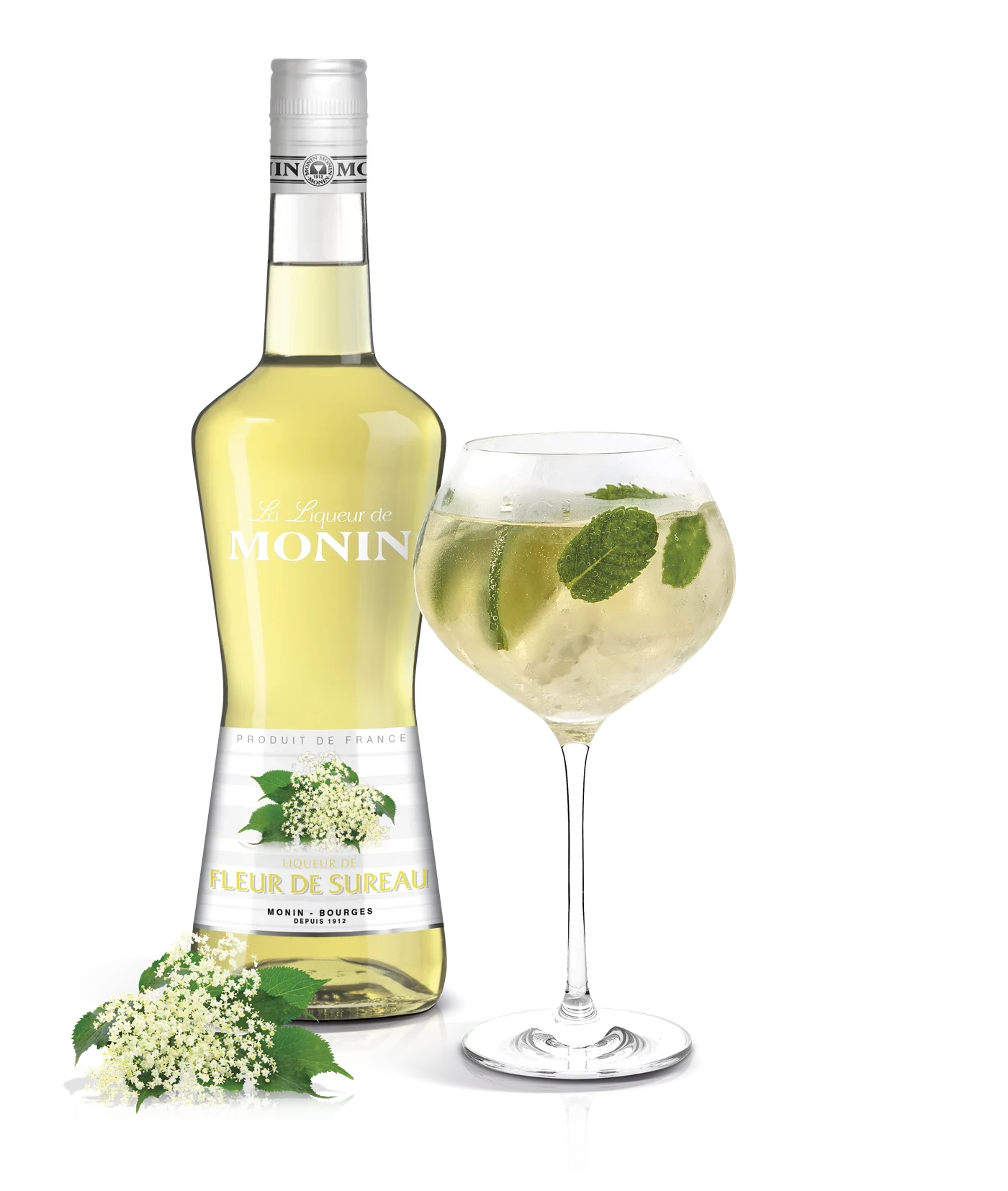 Monin likér Bezinka 20% – produkt s připraveným nápojem