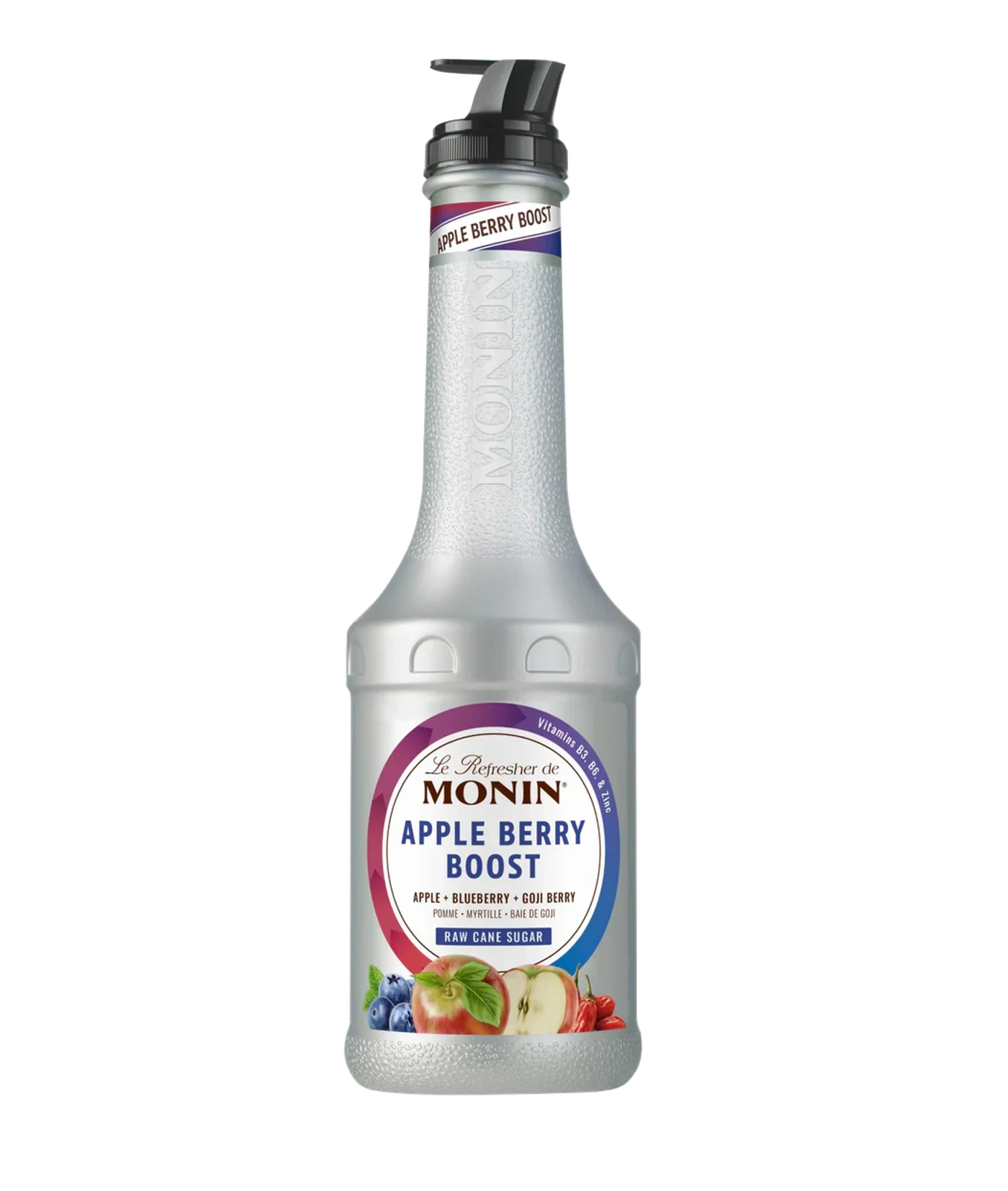 Monin Refresher Apple Berry Boost 1 l – produktové balení