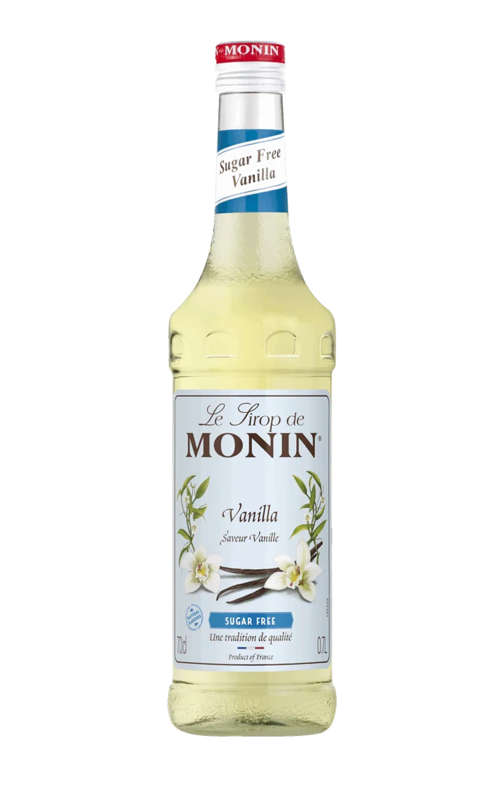 Monin sirup s náhradním sladidlem Vanilka 0,7 l – láhev sirupu