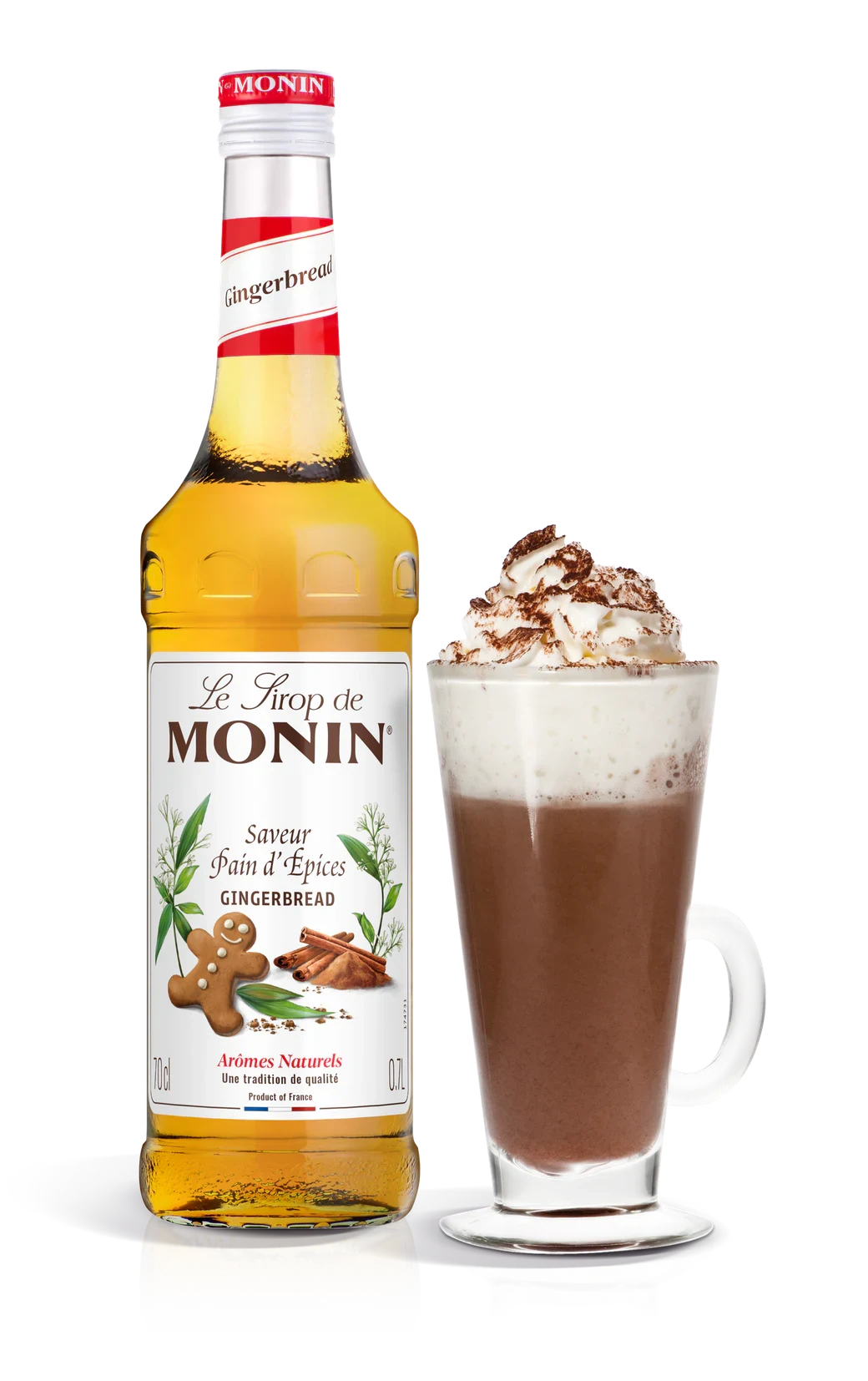Monin sirup Perník 0,7 l – láhev s připraveným nápojem