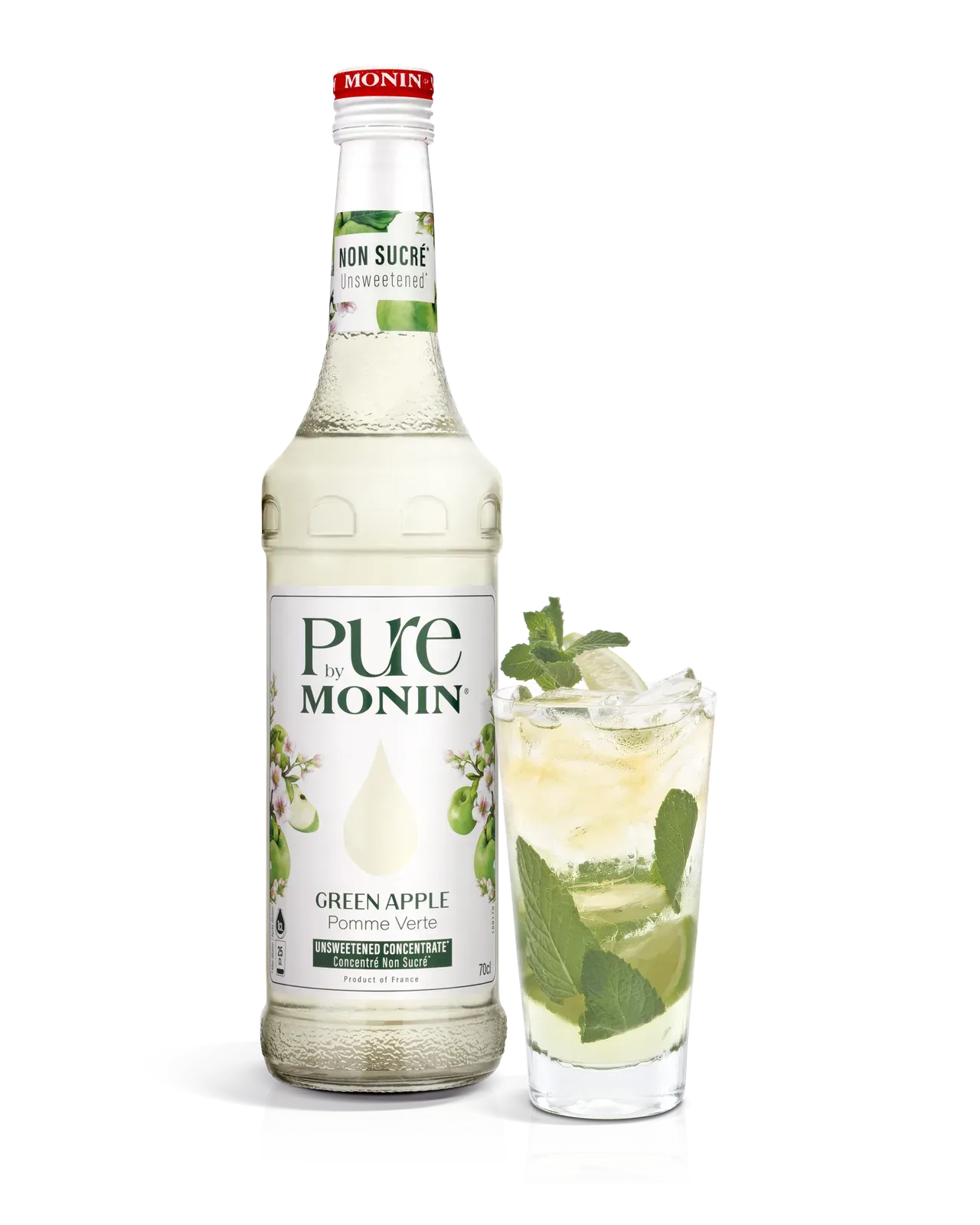 PURE by MONIN Zelené jablko s ledovým nápojem