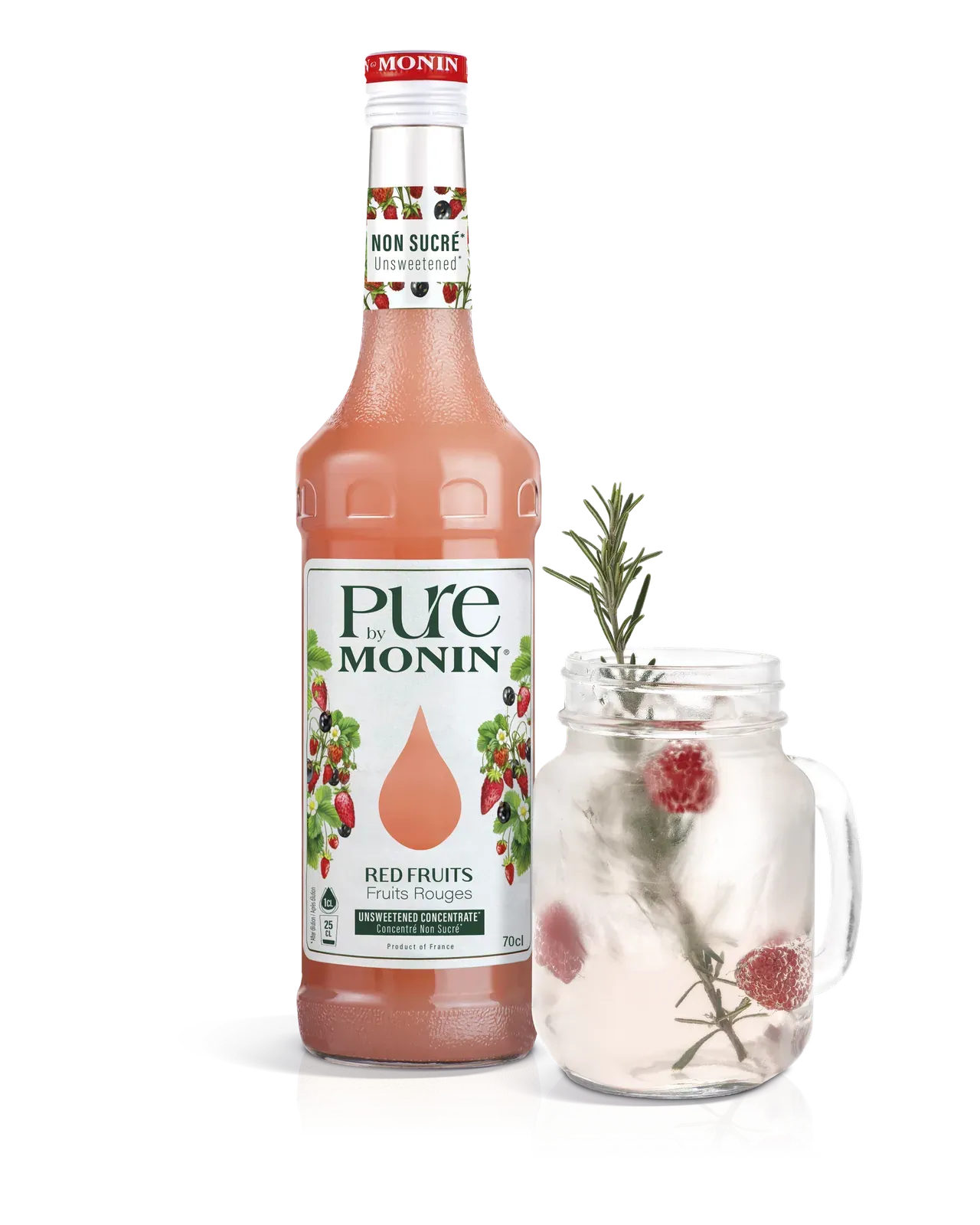 PURE by MONIN Červené plody s ovocnou vodou