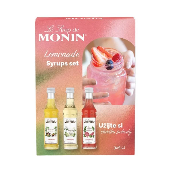 Dárkový set MONIN Lemonade, 3 × 5 cl