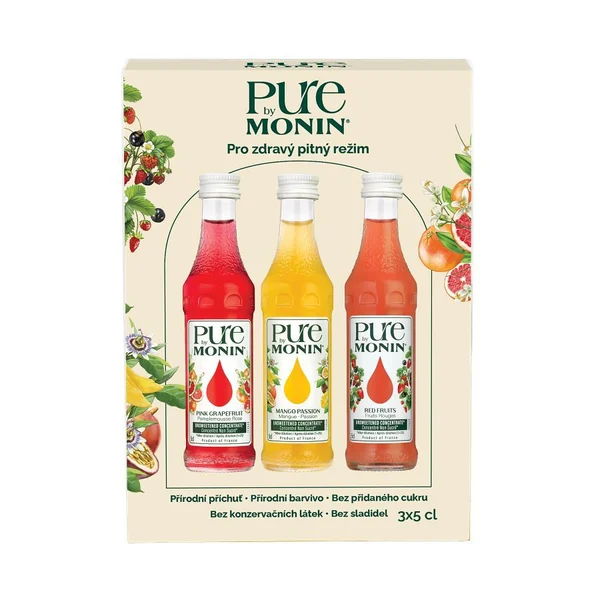 Dárkový set MONIN PURE, 3 × 5 cl