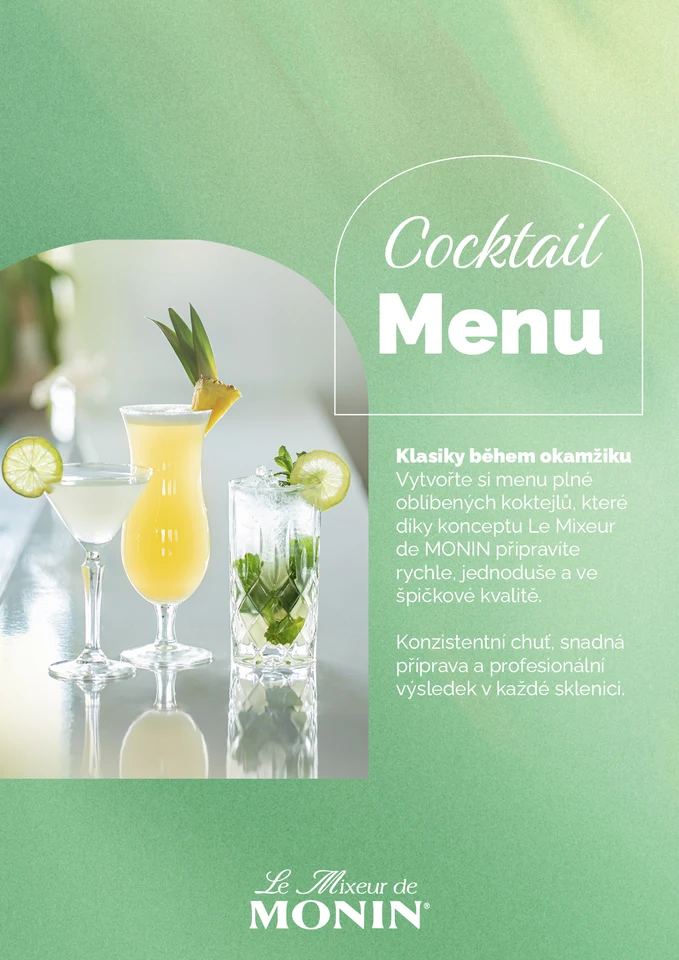 MONIN Le Mixeur MENU – strana 1
