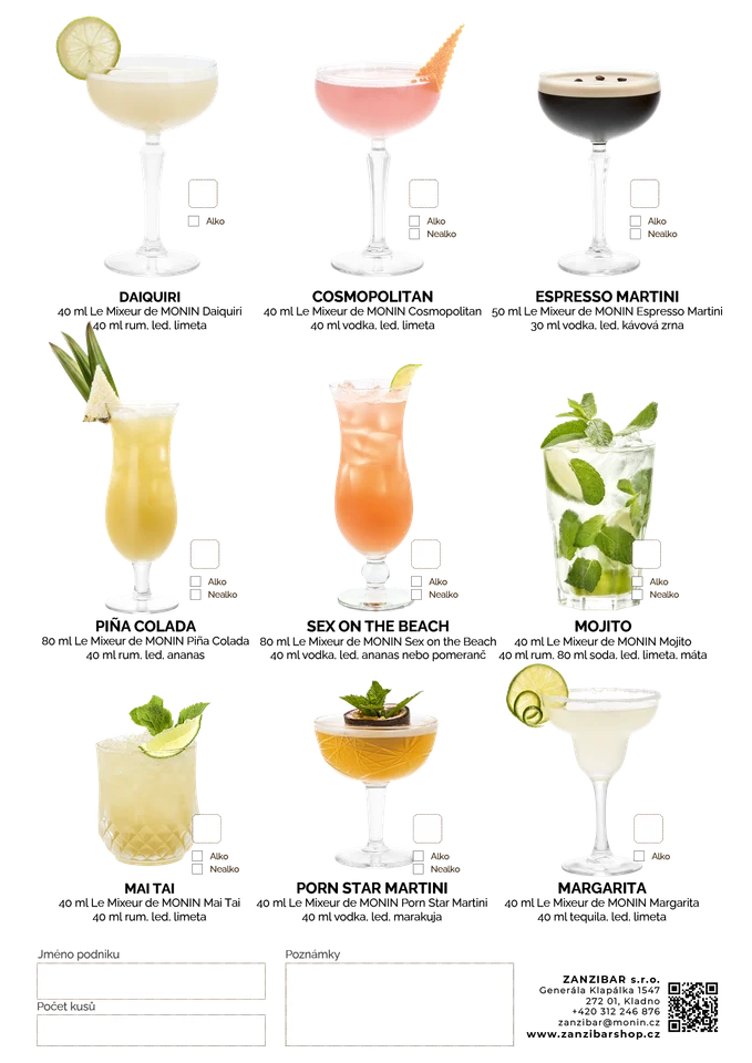 MONIN Le Mixeur MENU – strana 2