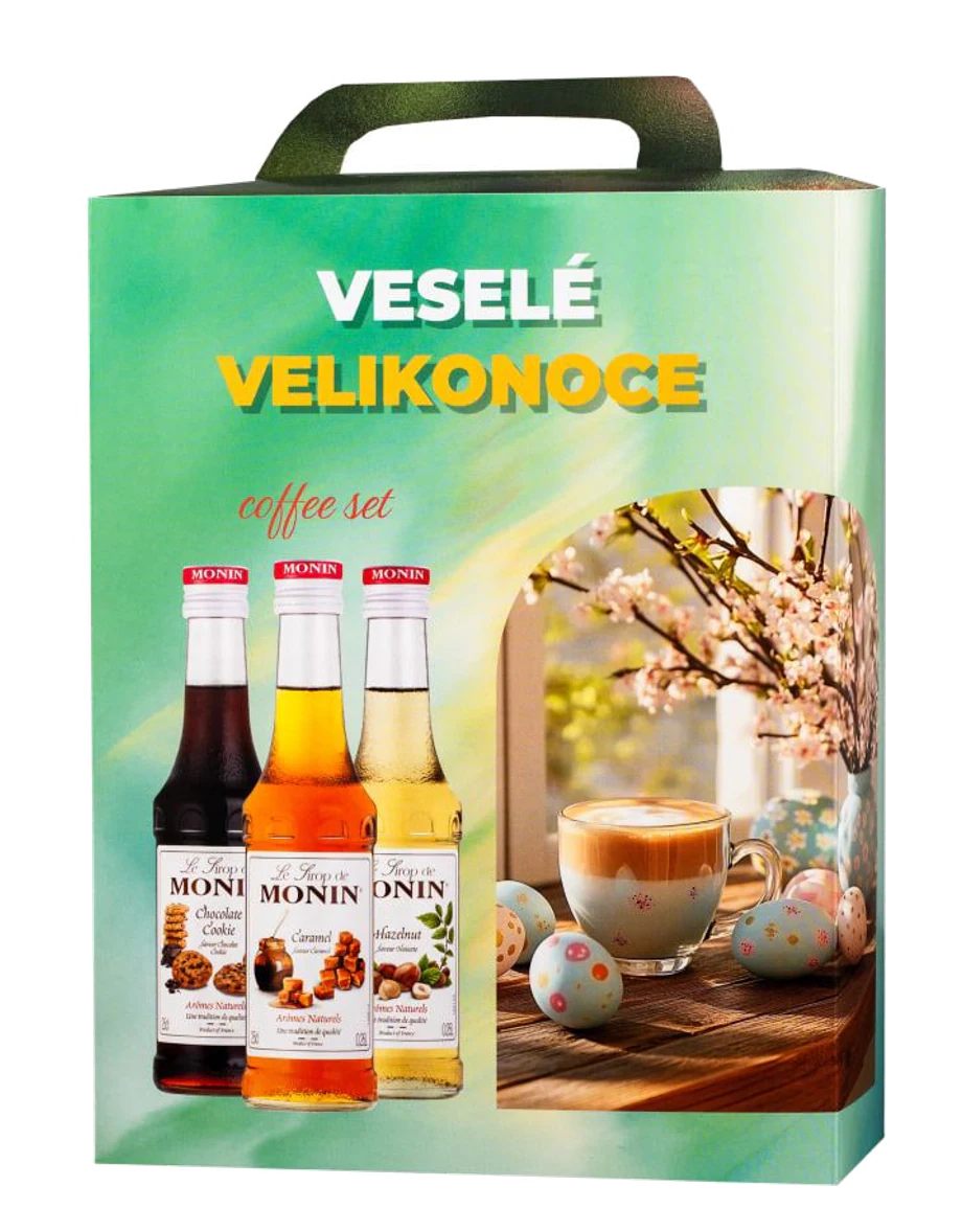 Monin box 3×0,25l Coffee Veselé Velikonoce – produktová fotografie