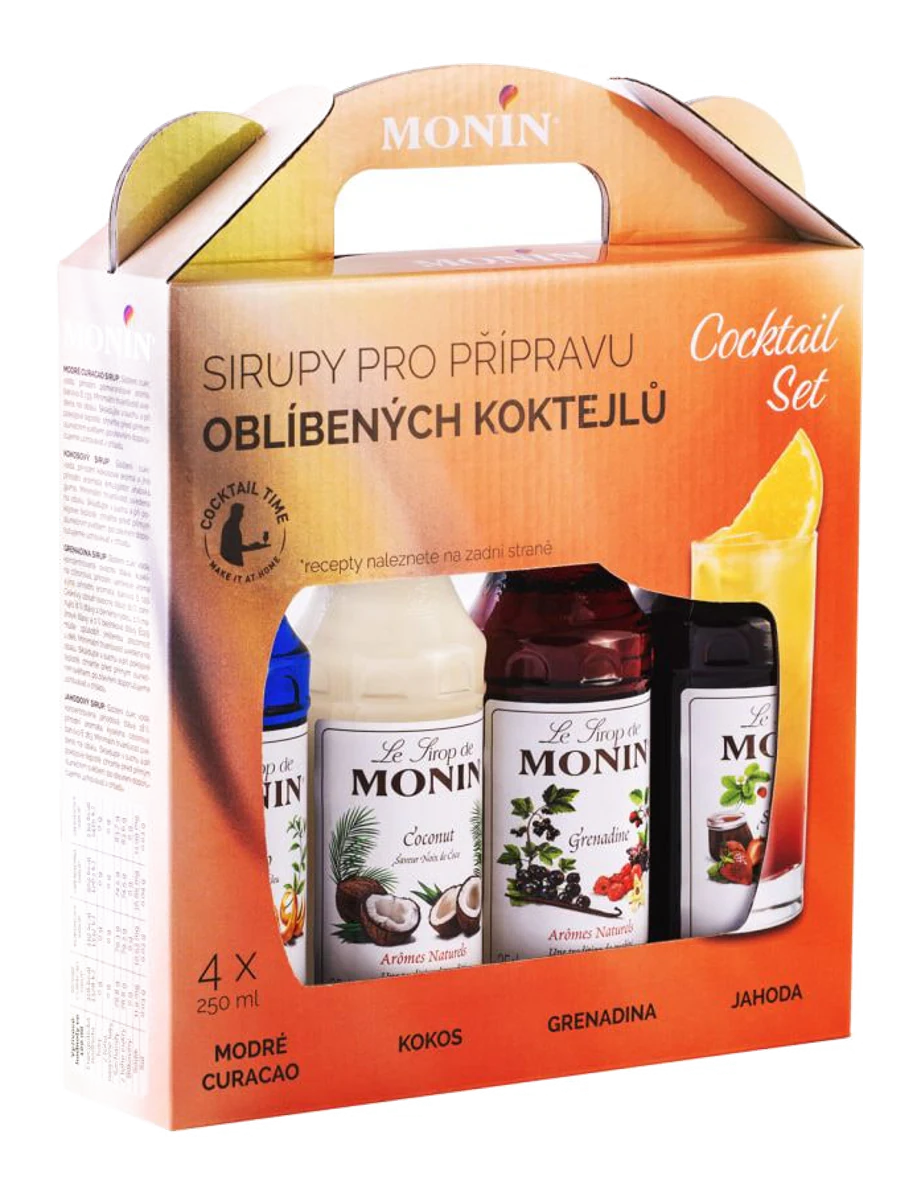 Monin box 4×0,25l Cocktail – produktová fotografie