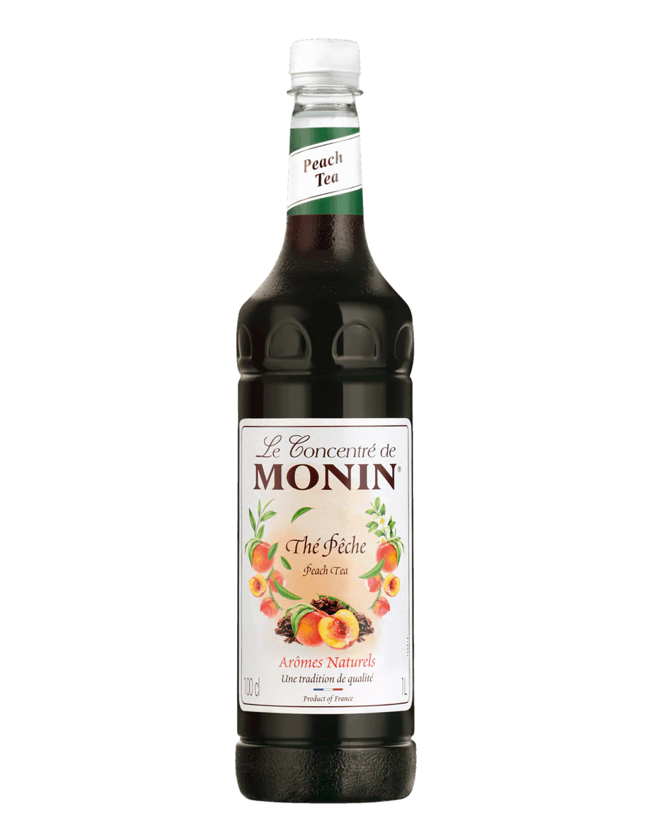 MONIN koncentrát Broskev lce tea PET 1l — láhev koncentrátu
