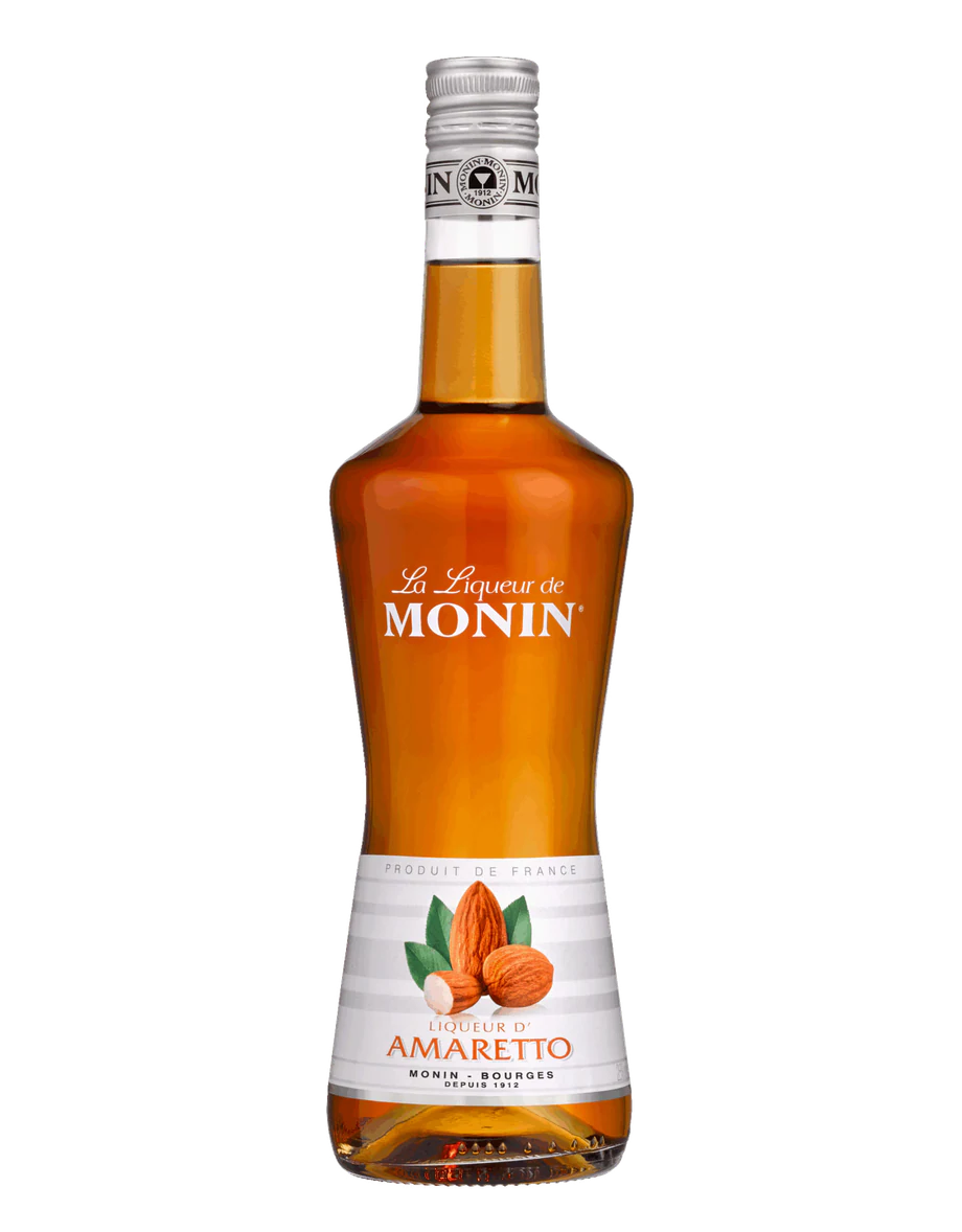 MONIN likér Amaretto 28% — láhev likéru