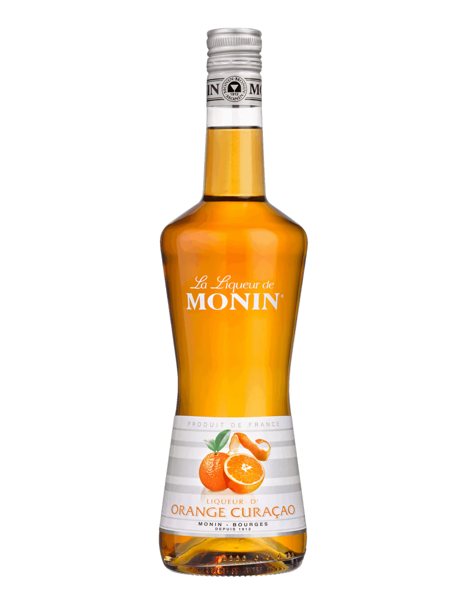 MONIN likér Orange Curacao 24% — láhev likéru