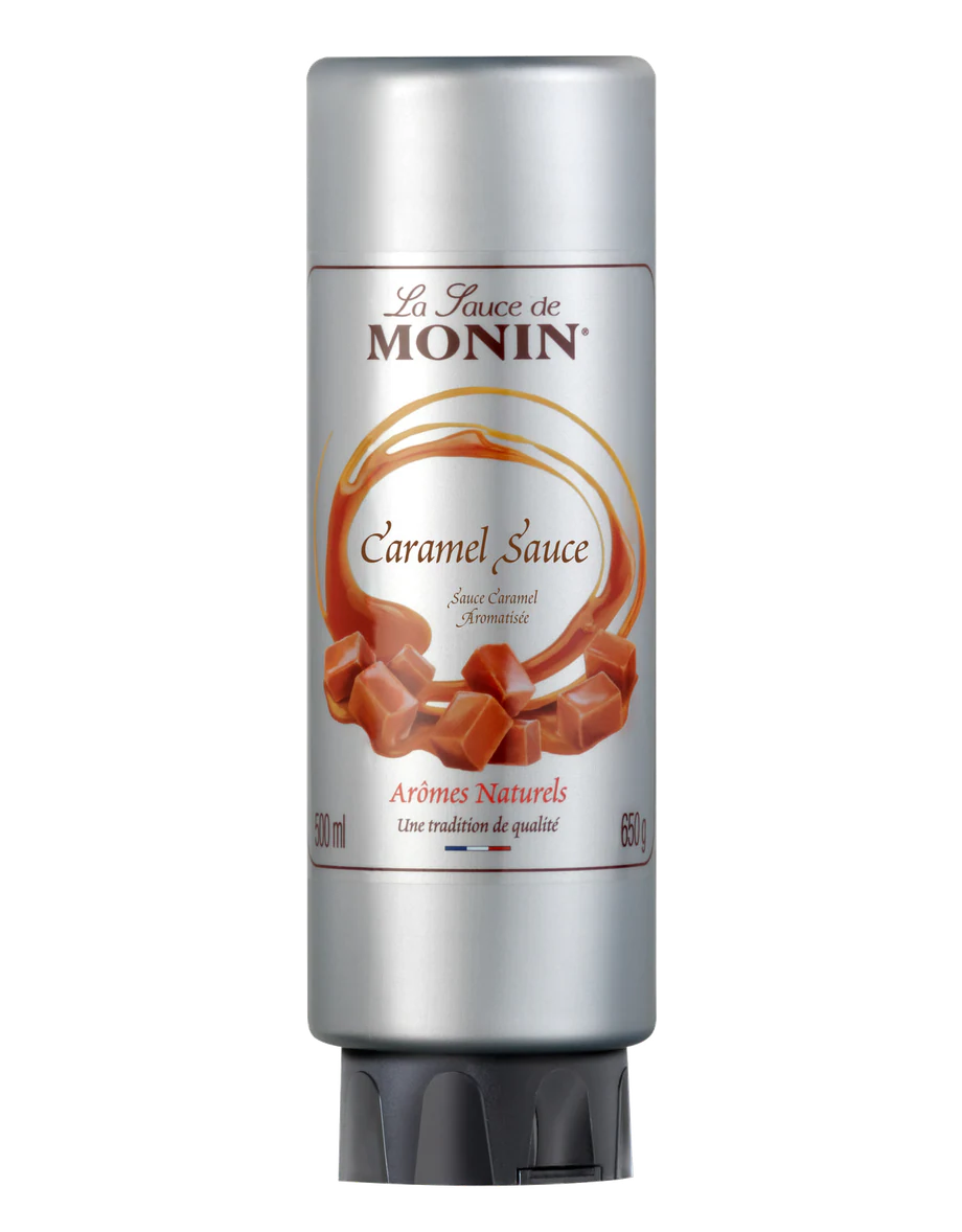 MONIN poleva Karamel 0,5l — láhev polevy