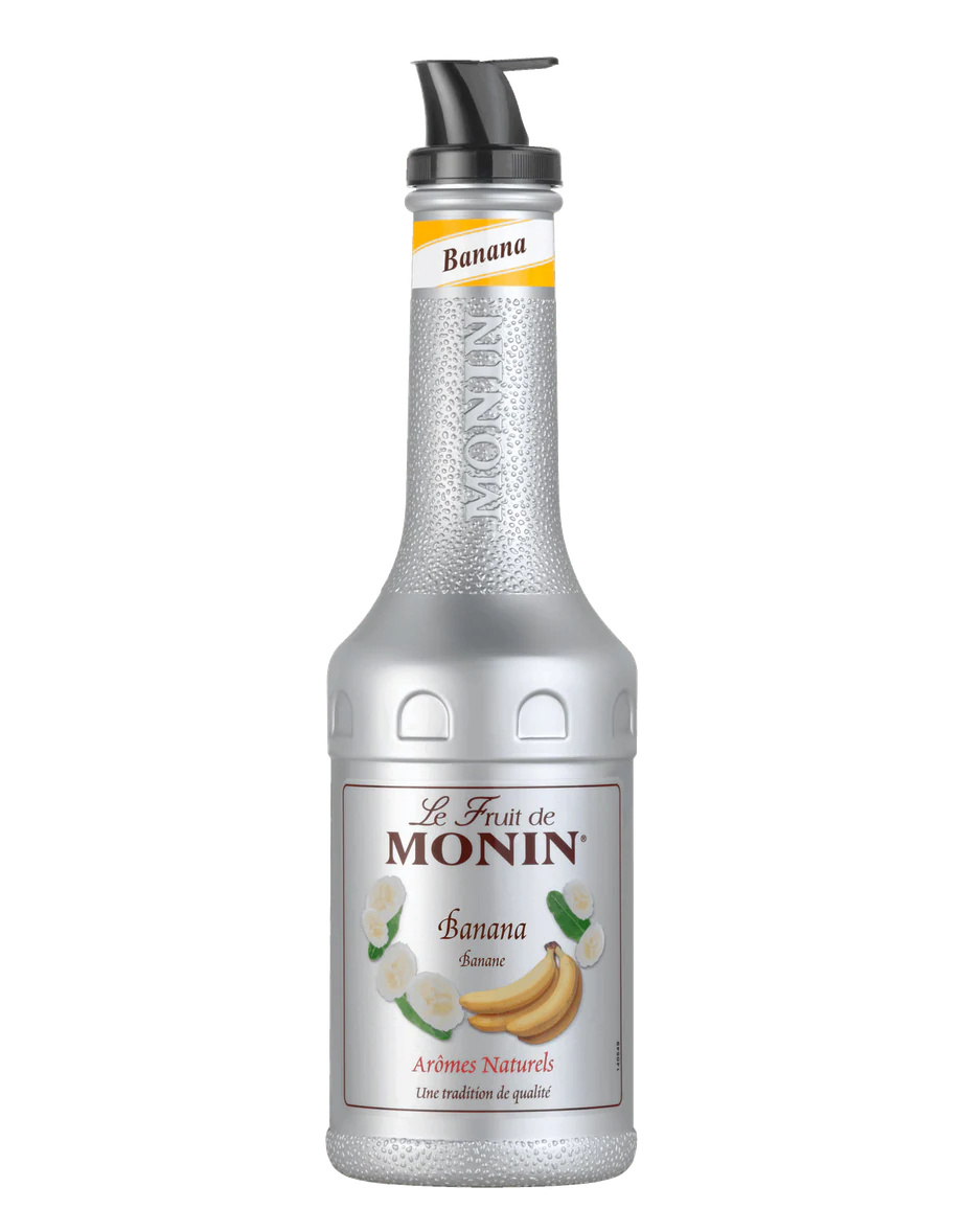 MONIN pyré Banán 1l — láhev ovocného pyré