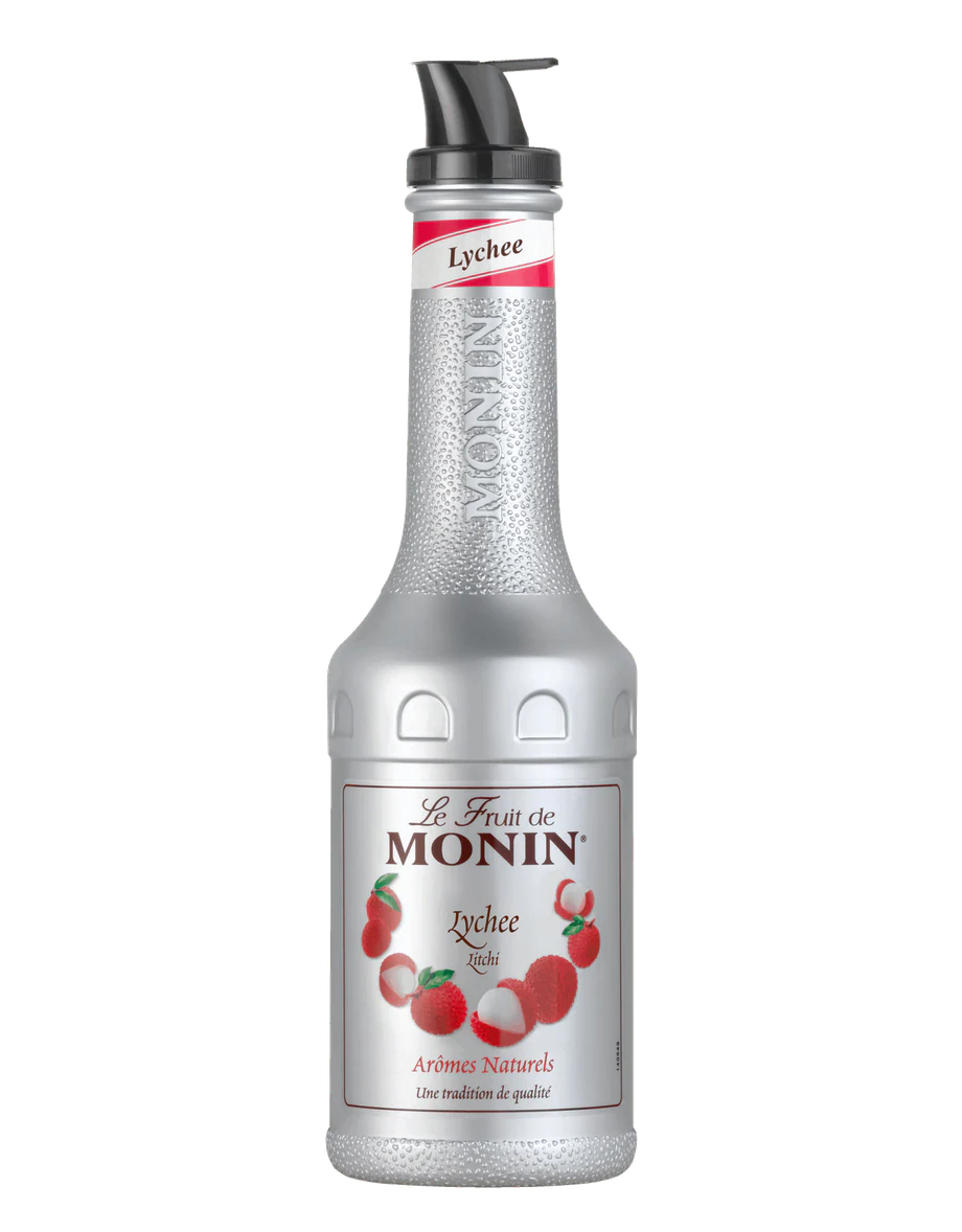 MONIN pyré Liči 1l — láhev ovocného pyré