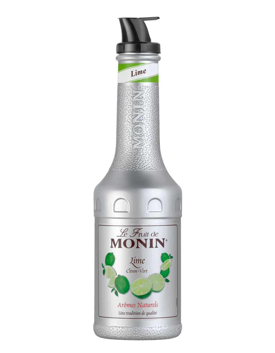MONIN pyré Limeta 1l — láhev ovocného pyré