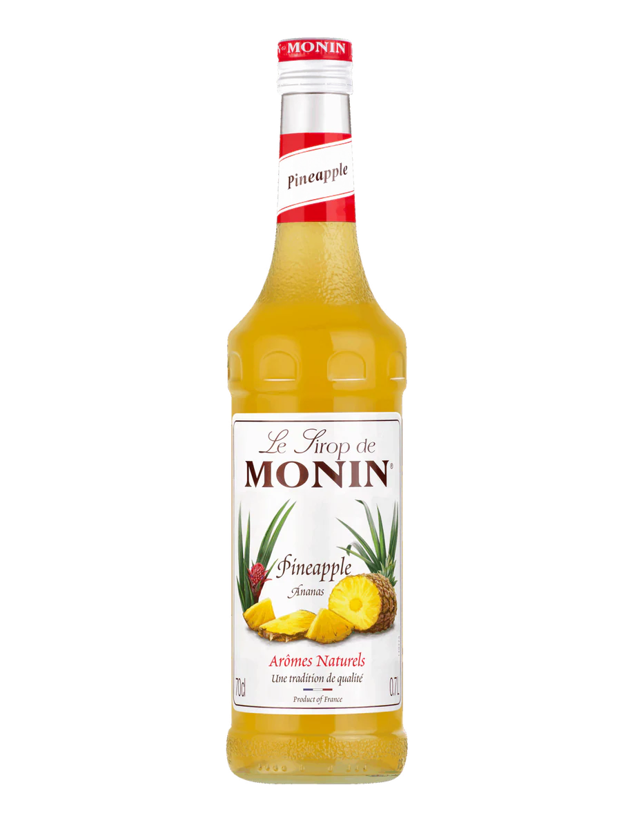 MONIN sirup Ananas 0,7l — láhev barového sirupu