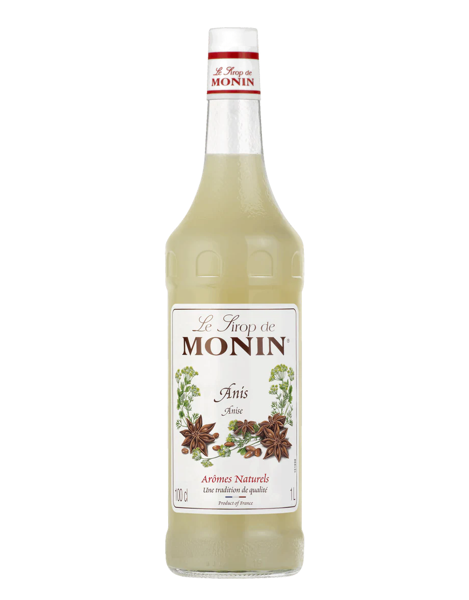MONIN sirup Anýz 0,7l — láhev barového sirupu