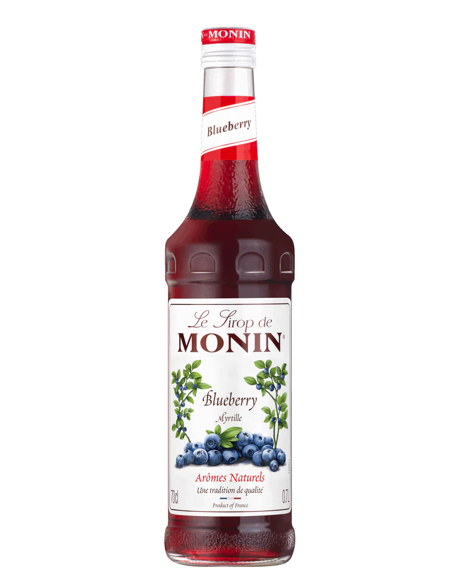 MONIN sirup Borůvka 0,7l — láhev barového sirupu