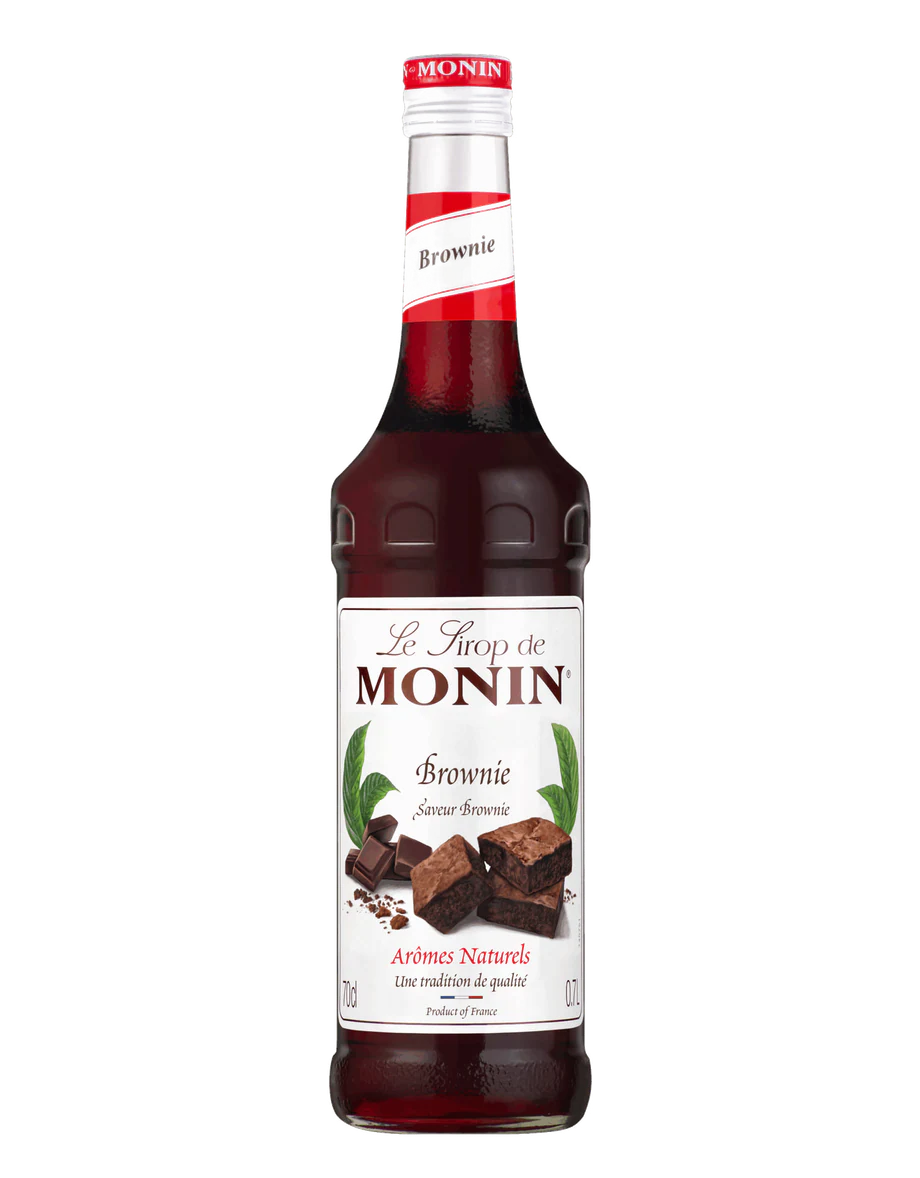 MONIN sirup Brownie 0,7l — láhev barového sirupu