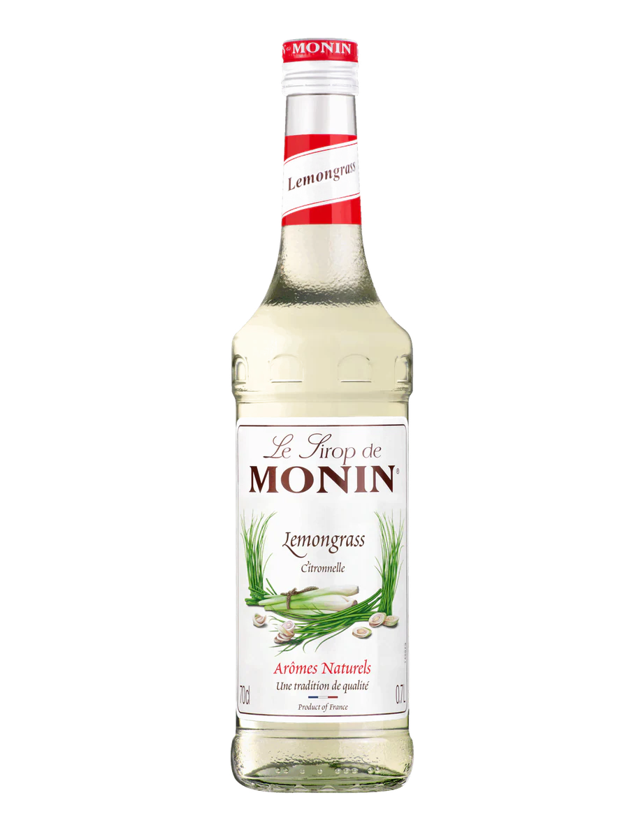 MONIN sirup Citrónová tráva 0,7l — láhev barového sirupu