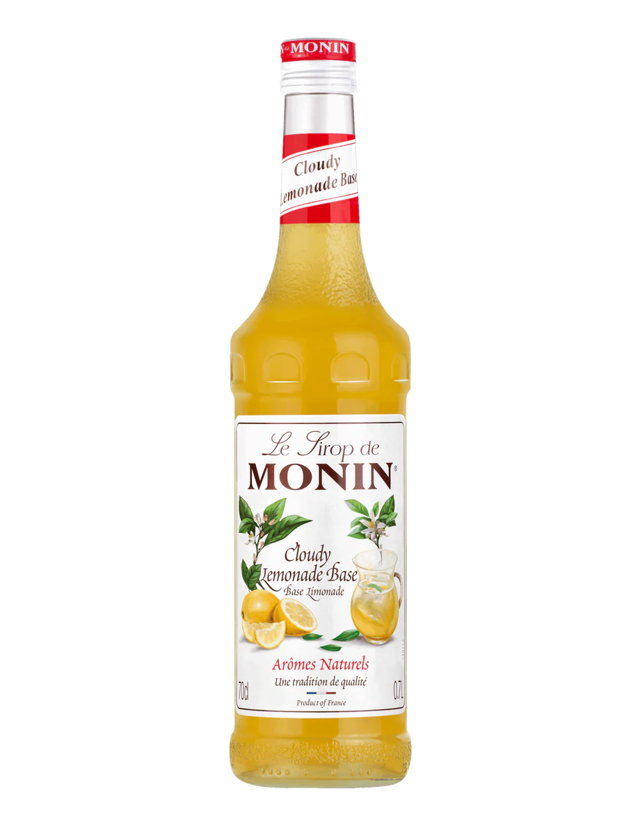 MONIN sirup Cloudy Lemonade PET 1l — láhev barového sirupu