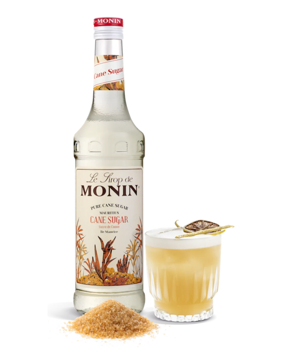 MONIN sirup Cukrová třtina 0,7l — láhev barového sirupu
