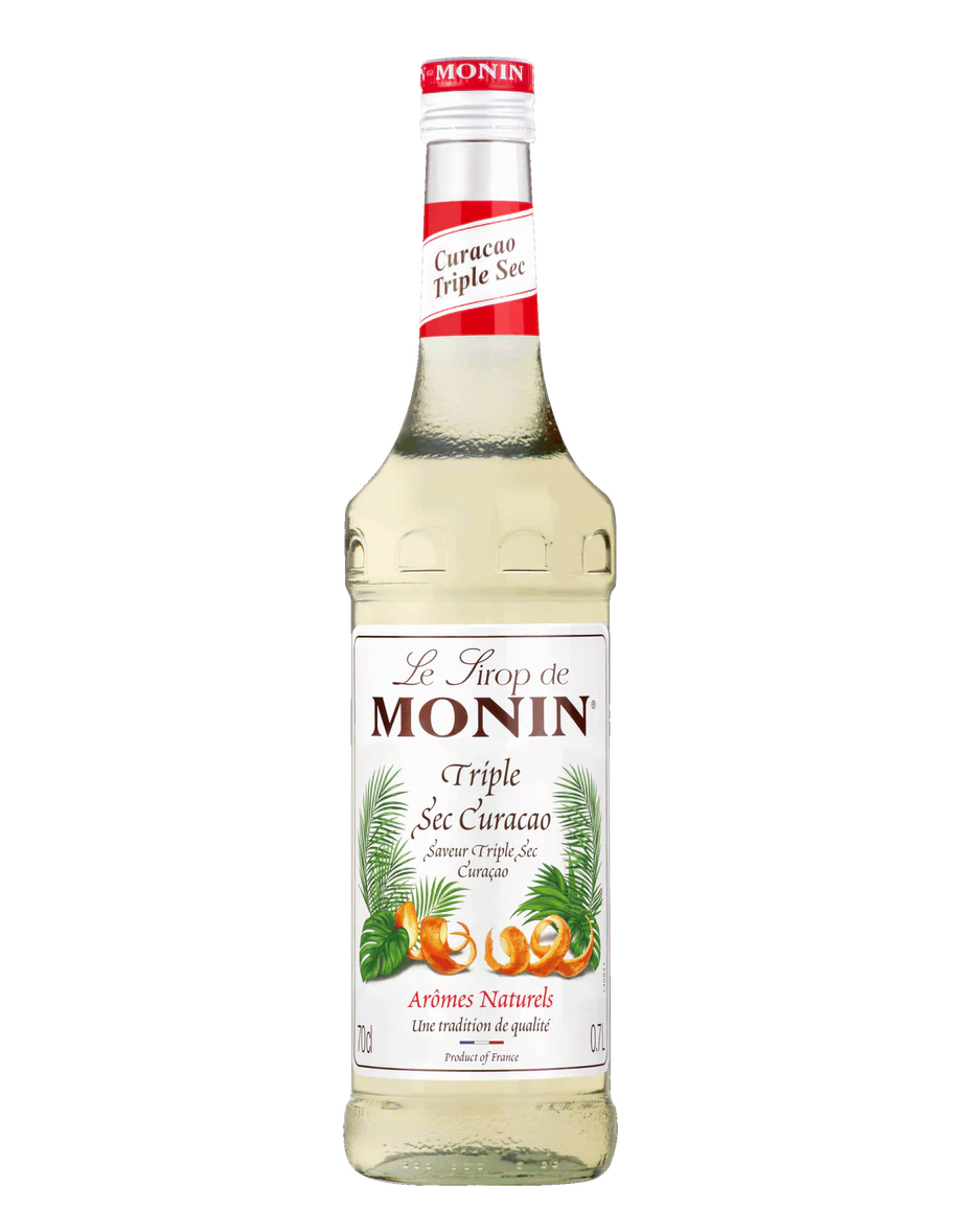 MONIN sirup Curacao Triple sec 0,7l — láhev barového sirupu