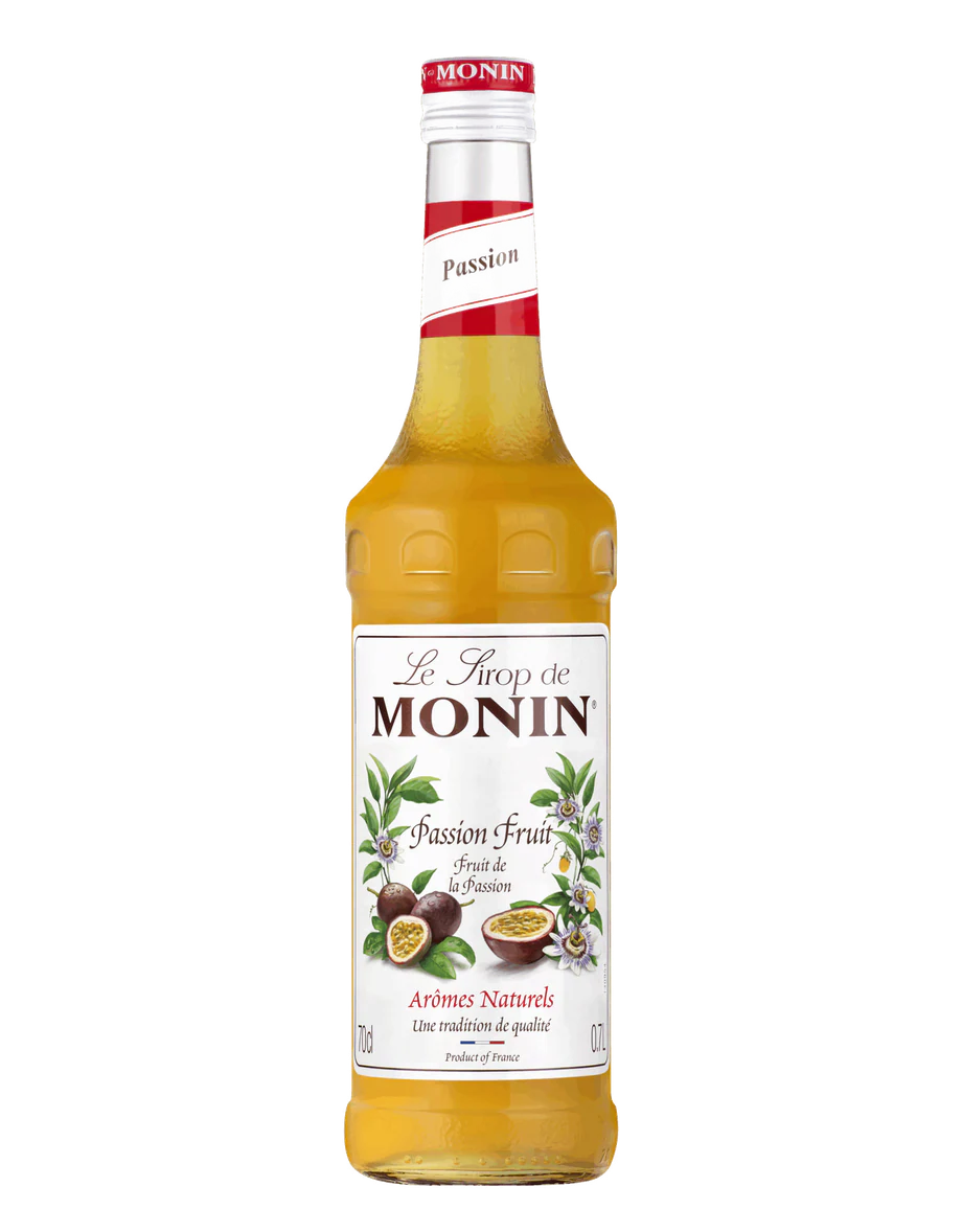 MONIN sirup Maracuja 0,7l — láhev barového sirupu