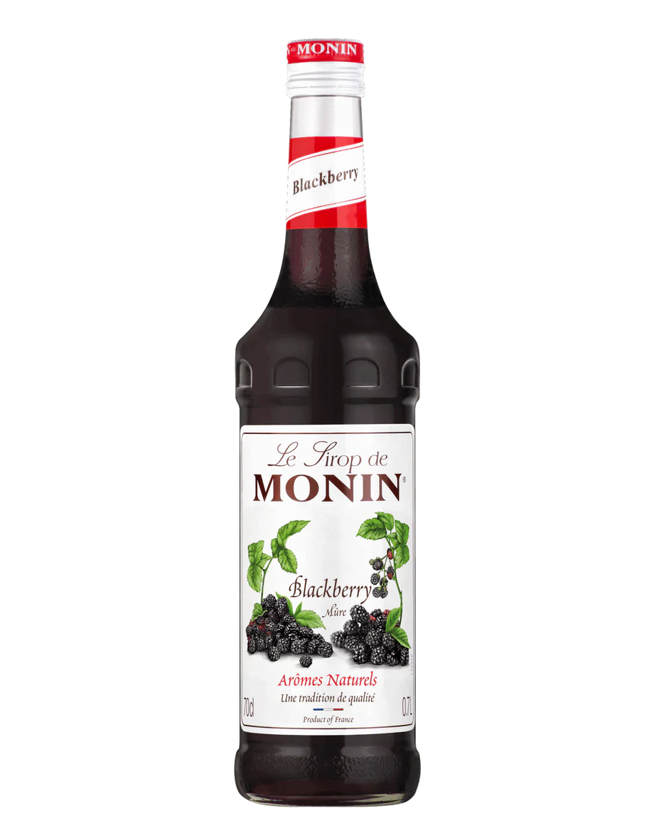 MONIN sirup Ostružina 0,7l — láhev barového sirupu