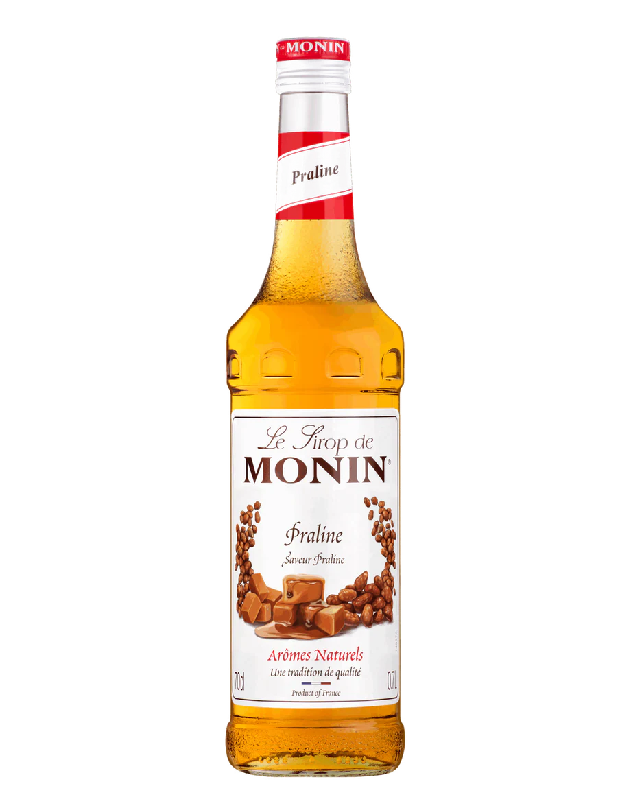 MONIN sirup Pralinka 0,7l — láhev barového sirupu