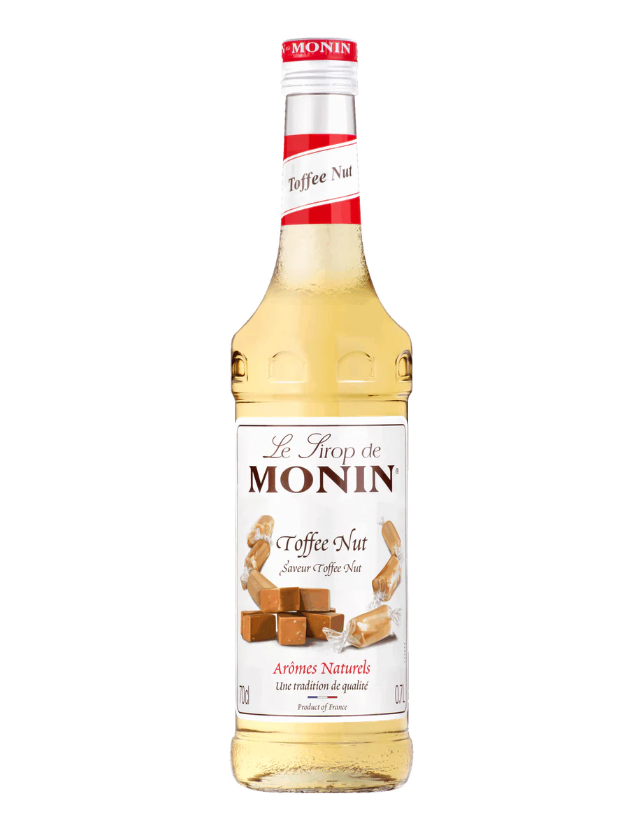 MONIN sirup Toffee oříšek 0,7l — láhev barového sirupu