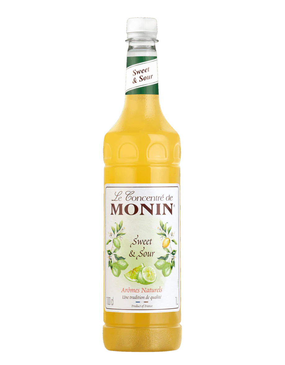 MONIN Sweet & Sour PET 1l — láhev koncentrátu